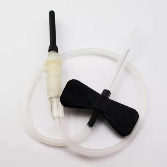 DISPOSABLE BLOOD COLLECTION NEEDLE (BLACK MARIPOSAS )- 22G