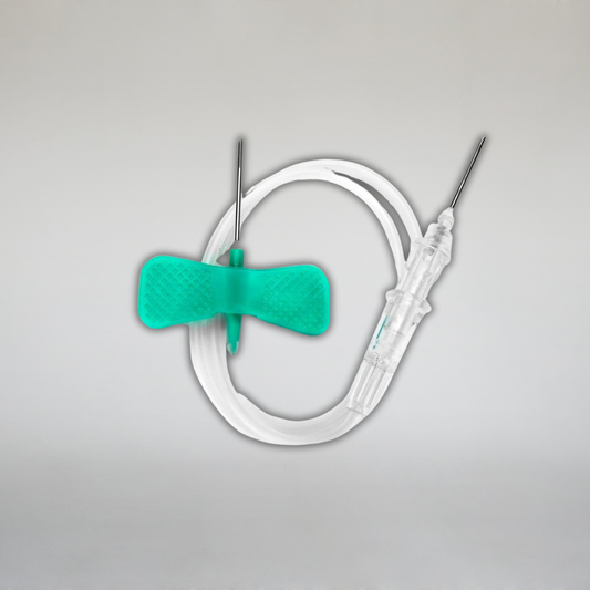 DISPOSABLE BLOOD COLLECTION NEEDLE (GREEN MARIPOSAS )- 21G