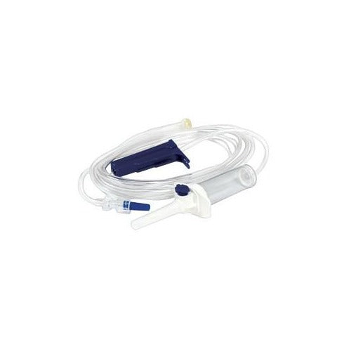 B Braun Medical Basic IV Administration Set with Roller and Slide Clamp, 14 mL Priming Volume, 79 L,